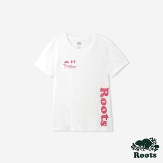 【Roots】Roots女裝- MODERN CLASSIC 短袖上衣(白色)