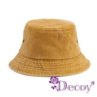 【Decoy】復古牛仔 簡約百搭防曬遮陽水洗圓頂漁夫帽(顏色可選)