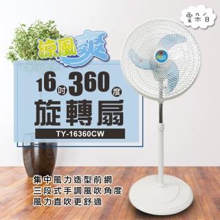 【涼風爽】16吋360度旋轉扇TY-16360CW