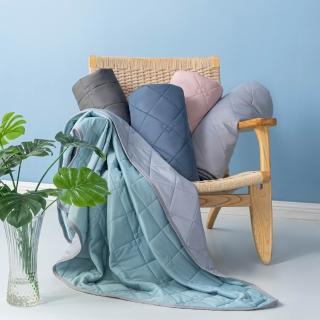 【DeKo岱珂】買一送一 馬卡龍泡泡冰被 150X200公分(內含膠原蛋白纖維/涼被/四季被/棉被/Q-MAX0.423) 涼被/