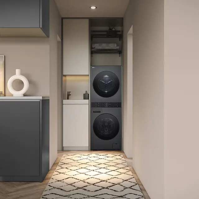 【LG 樂金】1310洗衣塔×608公升冰箱〔1+1超值組〕(WD-S1310B×GR-HL600MBN)