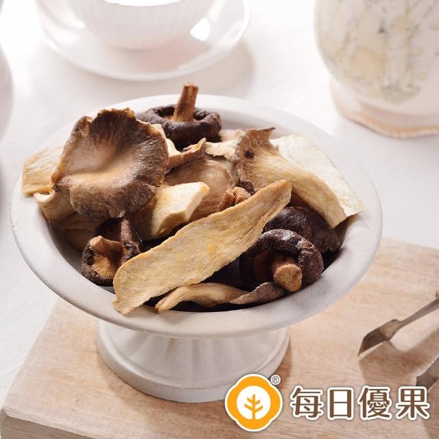 【每日優果】綜合菇脆片100G(菇類脆片)