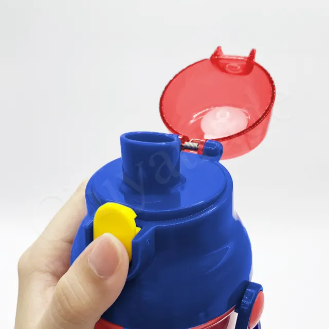 【百科良品】日本製 漫威蜘蛛人 彈蓋直飲水壺 隨身瓶 抗菌加工 480ML-任選款(附背帶)