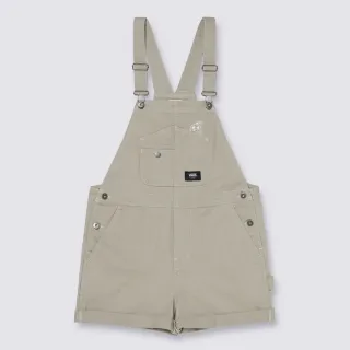 【VANS】官方旗艦 Contrast Stitch 女款卡其色吊帶短褲