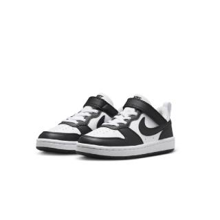 【NIKE 耐吉】COURT BOROUGH LOW RECRAFT 小朋友 黑白 中童 魔鬼氈 運動鞋 休閒鞋(DV5457-131)