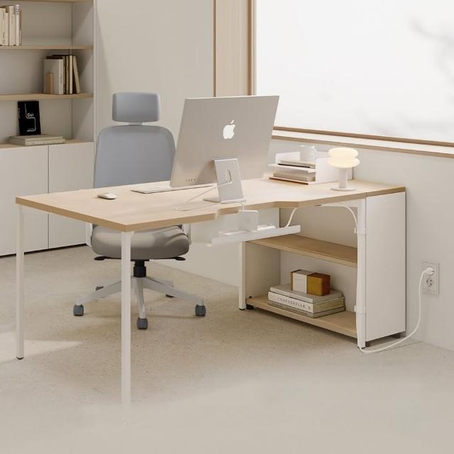 【DESKER】韓系簡約風辦公書架組(電腦桌/工作桌/專人免費組裝)