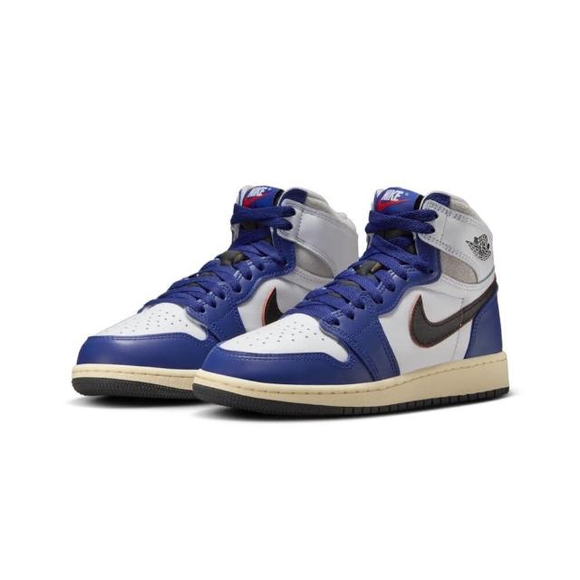 【NIKE 耐吉】Nike Air Jordan 1 High OG 皇家深藍 GS AJ1 皮革 舒適 經典 休閒鞋 大童FD1437-100