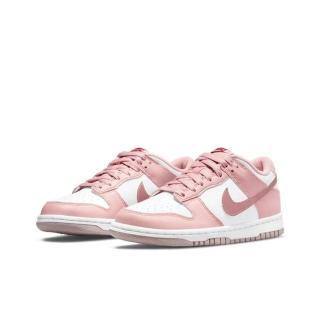 【NIKE 耐吉】Nike Dunk low Pink Velvet 櫻花粉 情人節 白 天鵝絨 皮革 經典 休閒鞋 大童鞋 GS DO6485-600