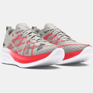 【UNDER ARMOUR】慢跑鞋 Velociti Pro 男鞋 灰 紅 緩震 支撐 穩定 運動鞋 UA(3027560301)