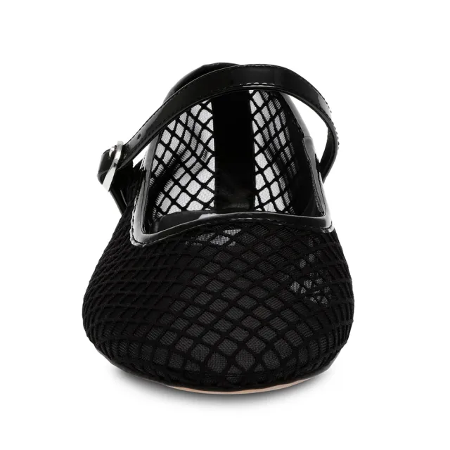【STEVE MADDEN】VINETTA-M 透膚網格瑪莉珍鞋(黑色)