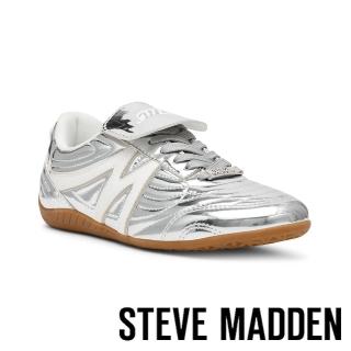 【steve madden】FREEKICK 車線拼接M字休閒鞋(銀色)