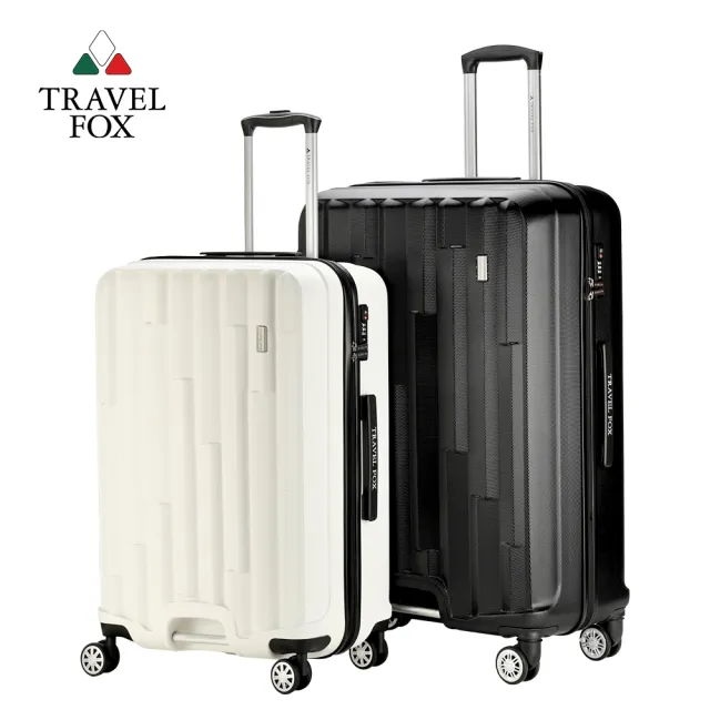 【TRAVEL FOX 旅狐】25+29吋尊爵經典拉鍊箱 TSA海關鎖 輔助把手 靜音飛機輪 旅行箱 行李箱兩件組
