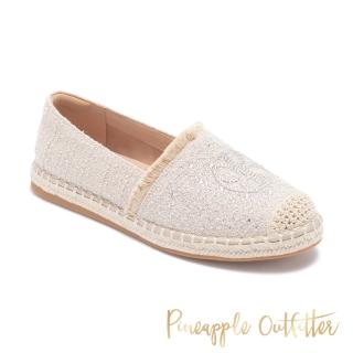 【Pineapple Outfitter】毛尼亮鑽編織懶人鞋 ELSU(米白色)