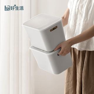 【hoi! 好好生活】懶角落可疊加整理收納籃-小/中號蓋子