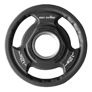 【BODY DYNAMIC 德旺】PU槓片-1.25kg(三孔好抓取 PU材質 一組兩入)