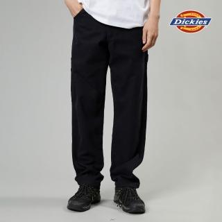 【Dickies】男款水洗黑純棉多口袋設計休閒工裝長褲｜DK012916C40