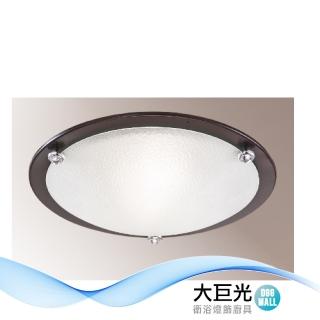 【大巨光】簡約風E27 2燈 吸頂燈-小(LW-12-3911 金屬、玻璃、臺灣製造)