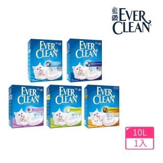 【EverClean 藍鑽】強效結塊貓砂10L(歐規 礦砂)