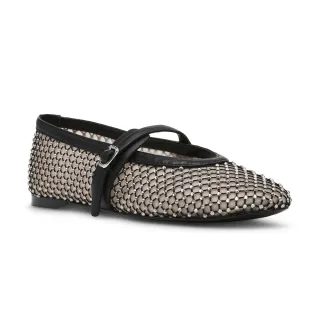 【steve madden】鑽面透膚瑪莉珍鞋 REJOICE-MR(黑色)