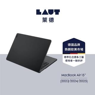 【LAUT 萊德】Macbook Air 15吋（2023-2025）霧面筆電保護殼-黑(適用M2/M3/M4電腦殼)