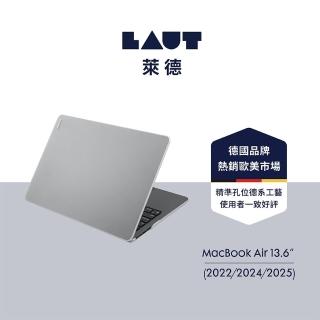 【LAUT 萊德】Macbook Air 13.6吋（2022-2025）霧面筆電保護殼-白(適用M2/M3/M4電腦殼)