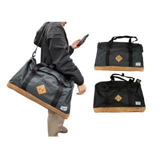 【SNOW.bagshop】旅行袋中大容量(U型大開口固定桿防水尼龍布手提肩斜側)