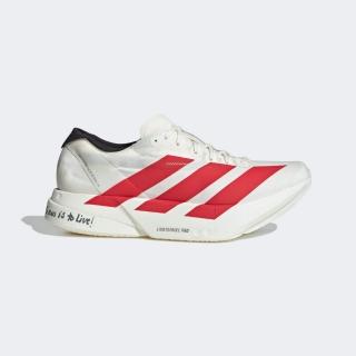 【adidas 愛迪達】ADIZERO ADIOS PRO 4 跑鞋(JR6363 男鞋 跑鞋 輕量 慢跑鞋 白紅配色)