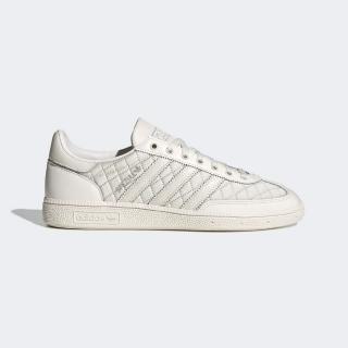 【adidas 愛迪達】HANDBALL SPEZIAL 運動休閒鞋(KJ0854 女鞋 ORIGINALS百搭復古休閒鞋 菱格紋細節 白)