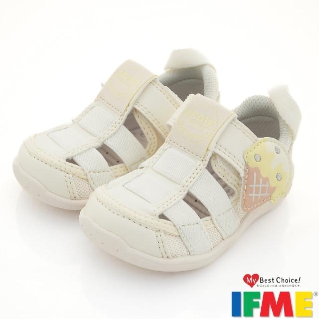 【IFME】森林大地系列-冰淇淋寶寶排水涼鞋(IF20-530802白)