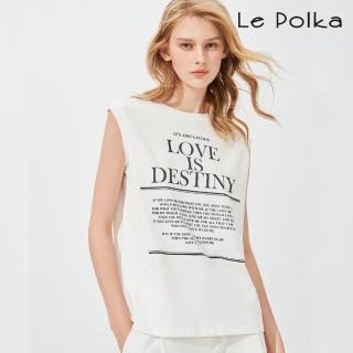 【Le Polka】個性寬鬆無袖背心-女