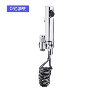 【LEZUN 樂尊】雙控洗衣機龍頭 一進二出三角閥(掛鉤套裝/分流器/牆壁水龍頭)