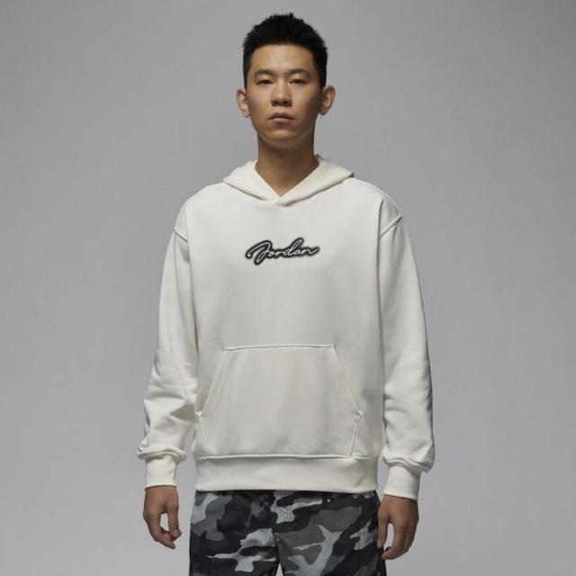 【NIKE 耐吉】AS M J MVP FLC HBR PO LB 男 連帽上衣 帽T 喬丹 米白(HV9225133)