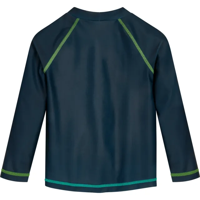 【Playshoes】抗UV防曬防寒兒童長袖泳裝上衣-衝浪(水母衣泳衣男童女童)