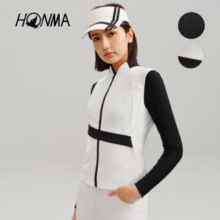 【HONMA 本間高爾夫】女款涼感防曬防潑水背心 日本高爾夫專業品牌(XS-L白色 黑色任選HWKC320R614)