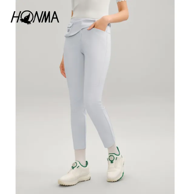 【HONMA 本間高爾夫】女款彈性防潑水彈性長褲 春夏季 日本高爾夫專業品牌(XS-L淺灰 HWKC800R610)