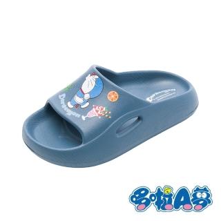 【Doraemon 哆啦A夢】童鞋 哆啦A夢 童輕量拖鞋/輕量 好穿脫 臺灣製 藍(DMKS57006)