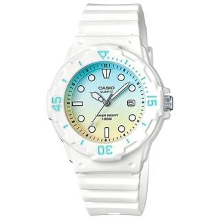 【CASIO 卡西歐】LRW-200H-2E2運動風格繽紛色彩指標錶款(學生最愛 防水100米)