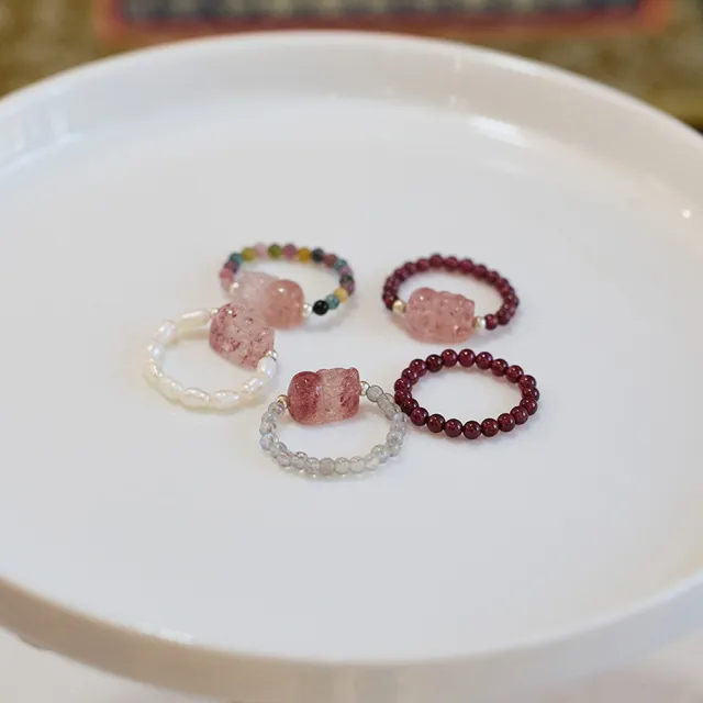 【禧禧珠寶】石榴石貔貅戒指