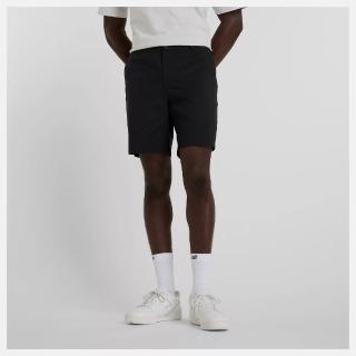 【NEW BALANCE】NB 短褲 男 休閒褲 防潑水 美規 黑 MS51583BK(L861)