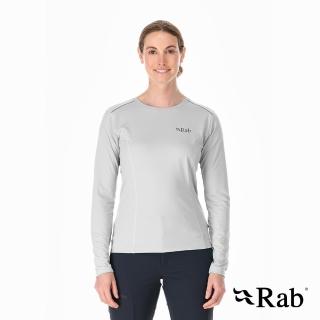 【RAB】Force LS Tee 長袖透氣排汗衣 女款 深鉛錫灰 #QBL08