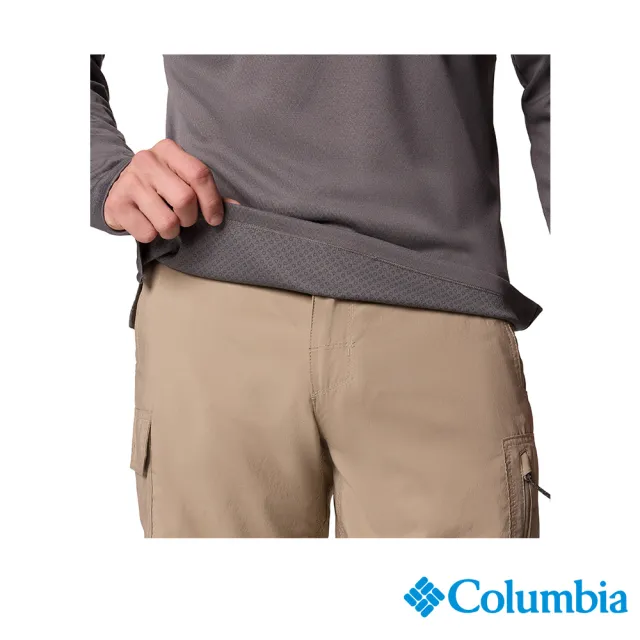 【Columbia 哥倫比亞】男款-防曬UPF50涼感快排長袖上衣-灰色(UAE96530GY/JS)