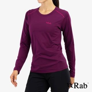 【RAB】Force LS Tee 長袖透氣排汗衣 女款 桑葚紫 #QBL08