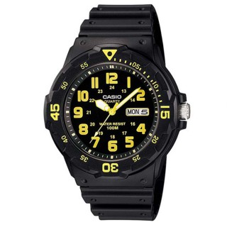 【CASIO 卡西歐】MRW-200H-9B 潛水風格 防水100米指標錶(運動 當兵 學生 錶徑約4.46公分)