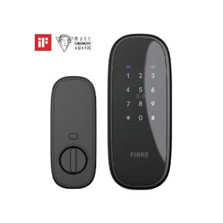 【FIBRE】FB95SE築米電子門鎖(藍芽APP｜感應解鎖｜卡片｜密碼｜鑰匙 含免費基本安裝)