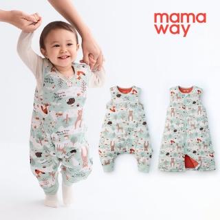 【mamaway 媽媽餵】抗菌防踢被 森林動物(秋冬款0-24M釦子款、3Y拉鍊款)