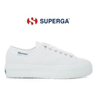 【SUPERGA】休閒鞋 女鞋 小白鞋 3740 輕量系列 增高3.5cm 白 S2142ZW-901