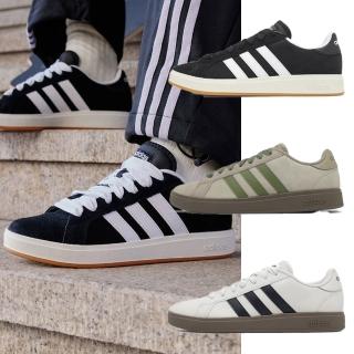 【adidas 愛迪達】休閒鞋 Grand Court Base 00s 男鞋 女鞋 膠底 復古 愛迪達 單一價(JR7111)