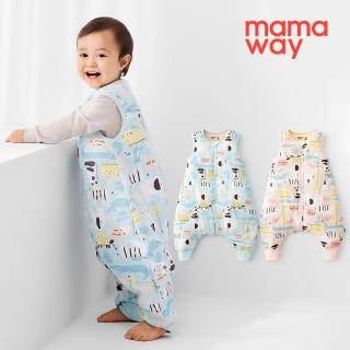 【mamaway 媽媽餵】抗菌防踢被拉鍊款 派對動物(秋冬款0-24M、3Y以上)