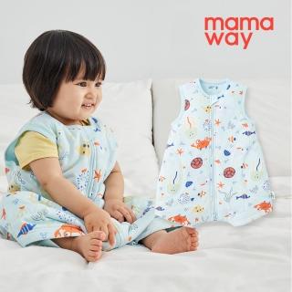 【mamaway 媽媽餵】抗菌防踢被-海洋生物 拉鍊款(薄款0-24M)