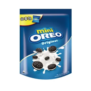 【OREO 奧利奧】迷你奧利奧巧克力夾心餅乾 163.2G(香草/巧克力口味)